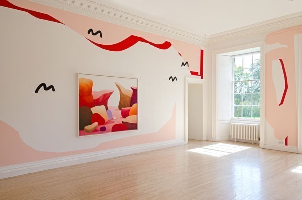 Installation view, Nicolas Party: Boys and Pastel, Inverleith House, Royal Botanic Garden Edinburgh