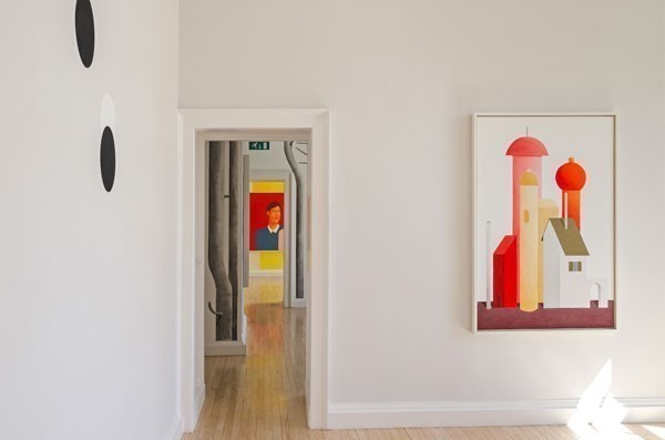 Installation view, Nicolas Party: Boys and Pastel, Inverleith House, Royal Botanic Garden Edinburgh