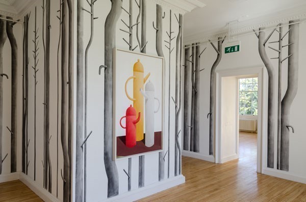 Installation view, Nicolas Party: Boys and Pastel, Inverleith House, Royal Botanic Garden Edinburgh