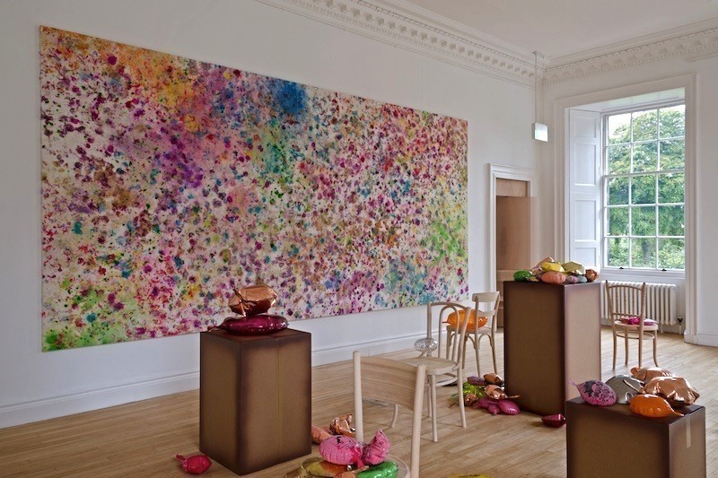 Installation view, Dan Colen, 'The Illusion of Life'. Photograph by Michael Wolchover. Courtesy of Dan Colen and Gagosian Gallery, London.