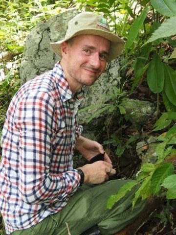 Mark Hughes in the field in Kalimantan