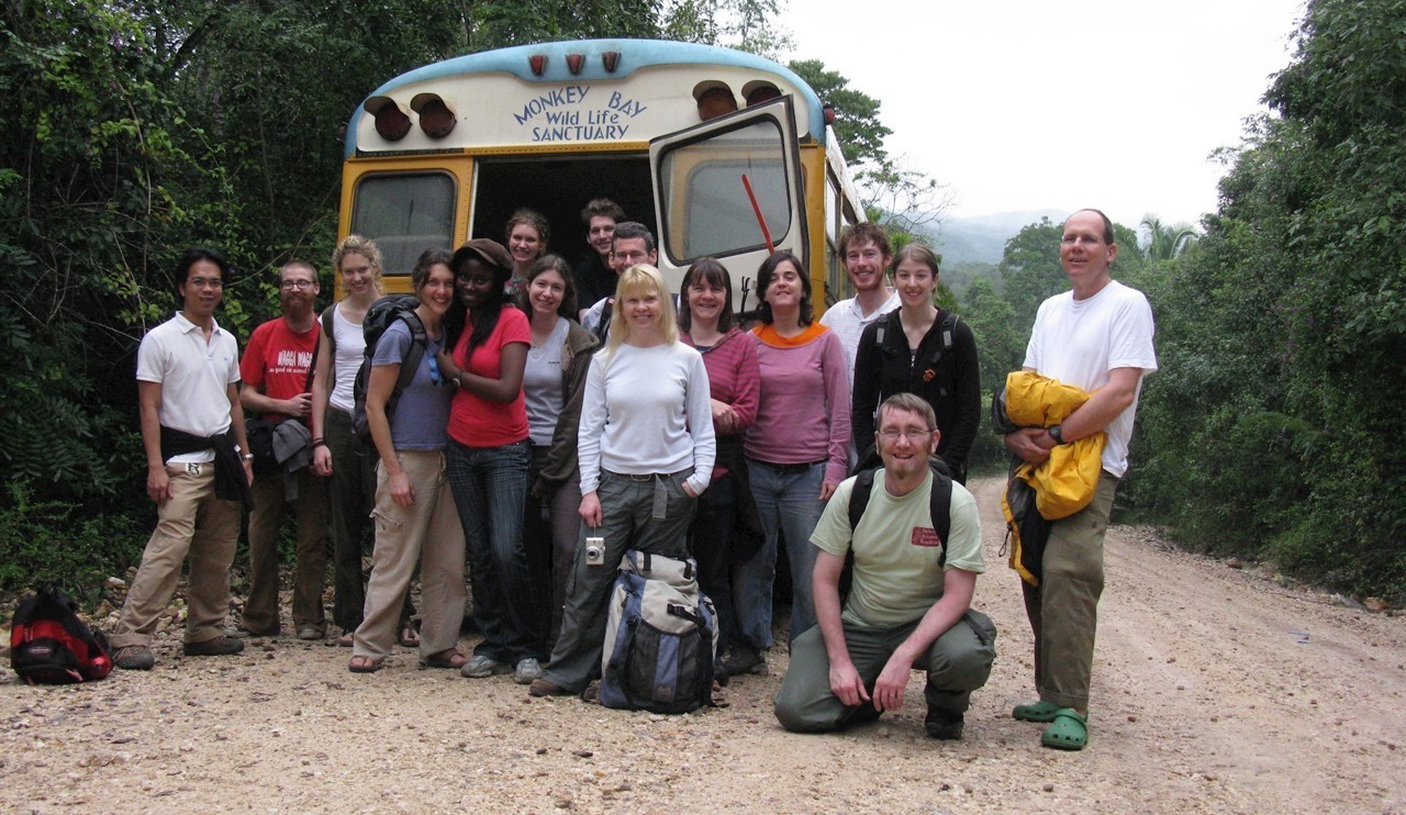 MSc Students on field trip in Belize 