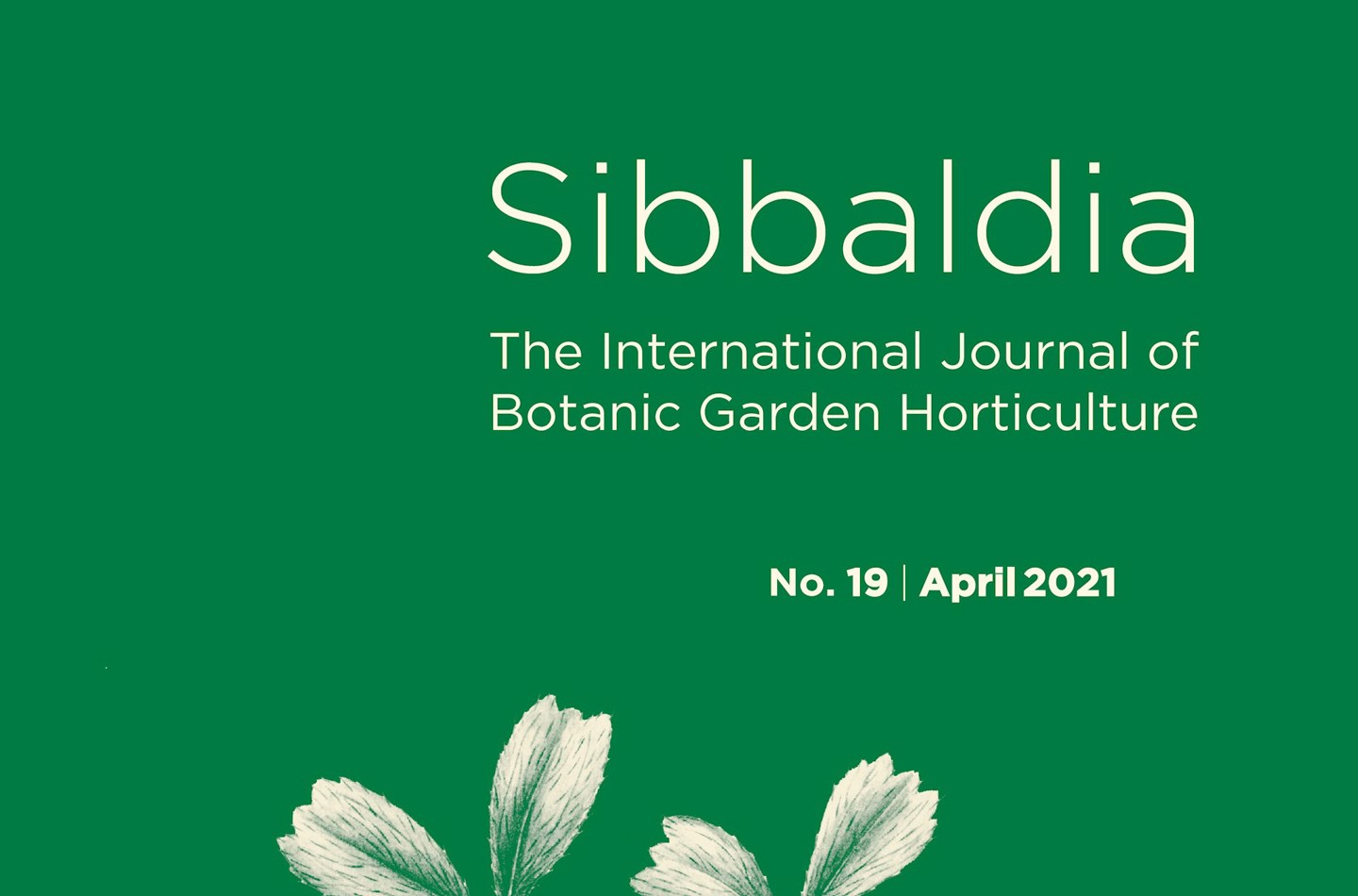 Cover image Sibbaldia journal