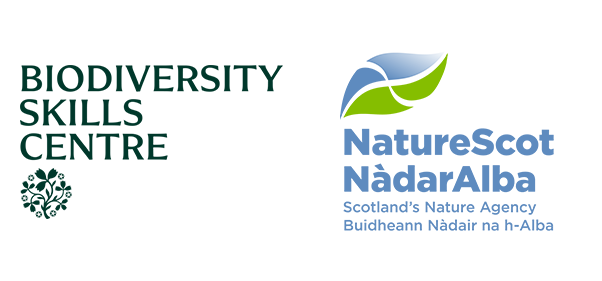 Biodiversity Skills Centre and NatureScot logos